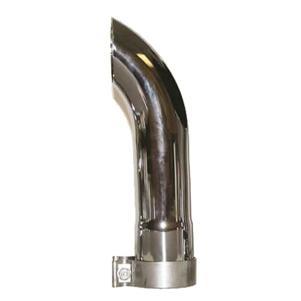 Ap Products AP Products CTD-5000 US Gear Chrome Exhaust Turndown - 5" x 14" (Straight) CTD-5000